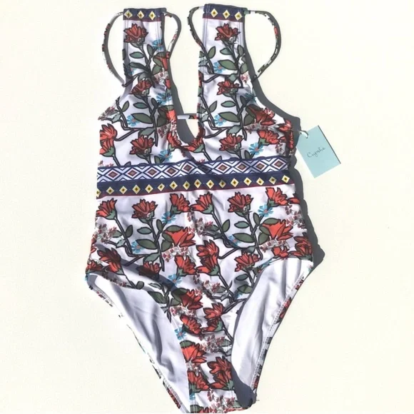 Cupshe Floral Print Swimsuit - Picture 5 of 8